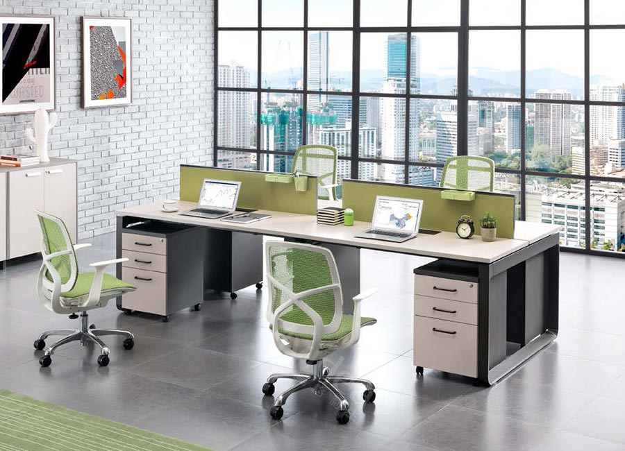 FT福特系列-工業(yè)風辦公室家具帶屏風